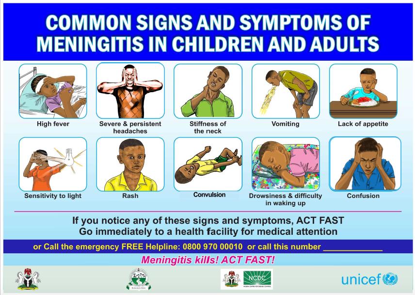 The National Orientation Agency (NOA)Warns Meningitis Can Kill in 24 Hours, Urges Quick Care