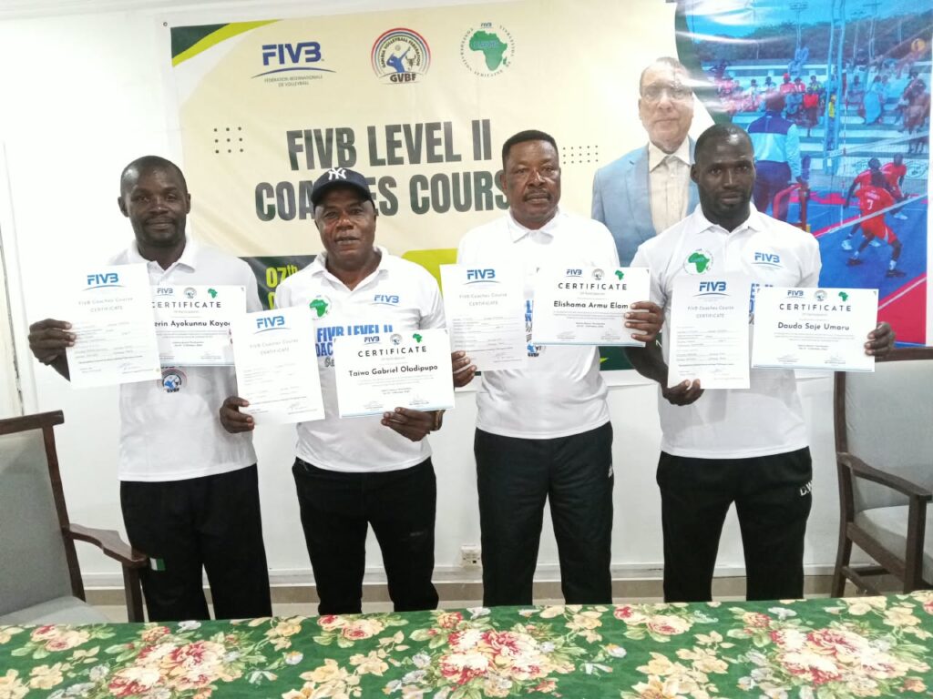 Four Nigerian Volleyball Coaches Earn FIVB Level II Certificates