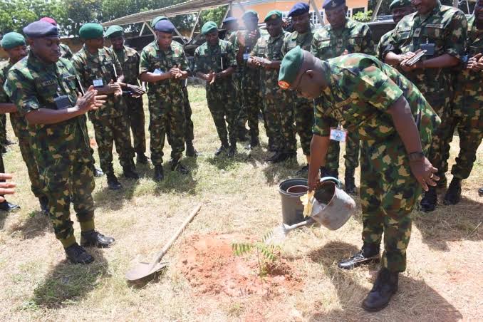 Army Brigade Plants Trees at Katsina Cantonment