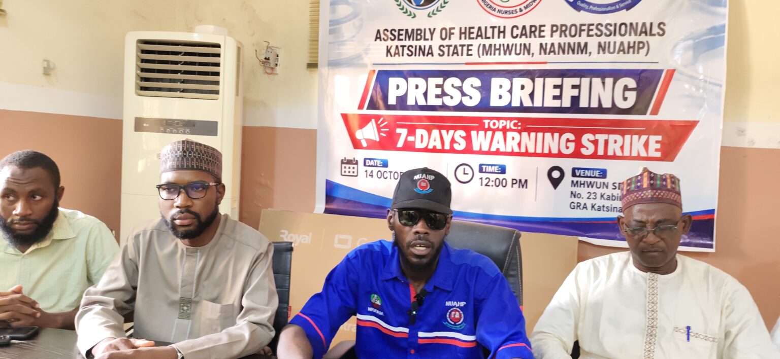 Katsina Health Workers Declare Seven-Day Warning Strike Over Pay